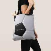 サッカーデザイントートバッグ トートバッグ (クローズアップ)