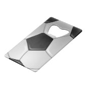 サッカーデザインボトルオープナー クレジットカード栓抜き (裏面アングル)