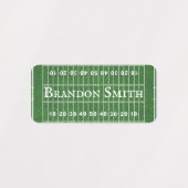 サッカーデザイン名タグ4つ ラベル (デザイン1)