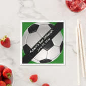 サッカーデザイン紙ナプキンス スタンダードカクテルナプキン (インサイチュ)