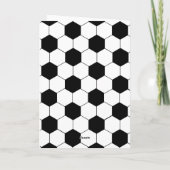 サッカーデザイン誕生日グリーティングカード カード (裏面)