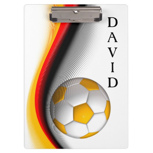 サッカーデザイン クリップボード (正面)