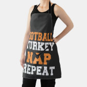 サッカートルコ昼寝リピーター感謝祭 エプロン (インサイチュ)