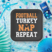 サッカートルコ昼寝リピーター感謝祭 ペーパープレート (パーティー)