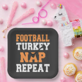 サッカートルコ昼寝リピーター感謝祭 ペーパープレート (パーティー)