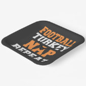 サッカートルコ昼寝リピーター感謝祭 ペーパープレート (傾斜あり)