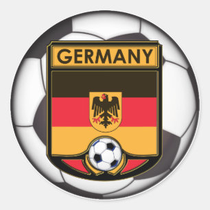 サッカードイツのシール ラウンドシール