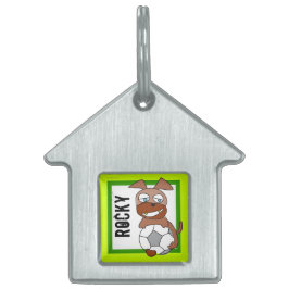 サッカードッグペットタグ ペットネームタグ