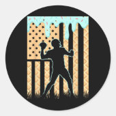 サッカードリップボーイズ滴下アイスクリームサッカーゲーム ラウンドシール (正面)