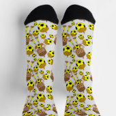 サッカーナットパターン ソックス (上部)