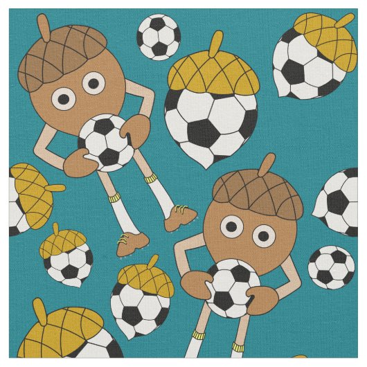 サッカーナットパターン ファブリック (クローズアップ)