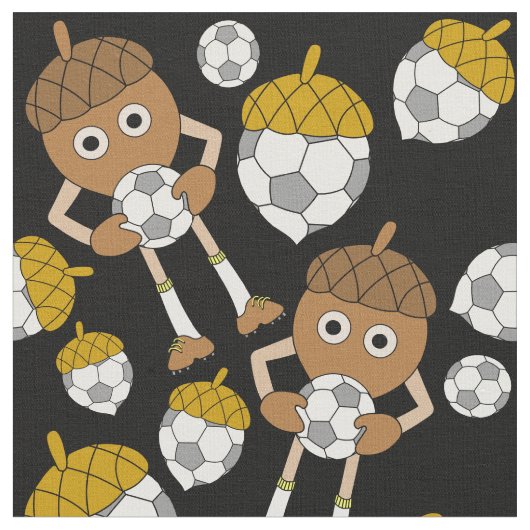 サッカーナットパターン ファブリック (クローズアップ)