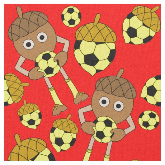 サッカーナットパターン ファブリック (クローズアップ)