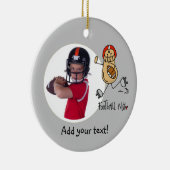 サッカーナットフォトパーソナライズされたオーナメント セラミックオーナメント (右)
