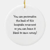 サッカーナットフォトパーソナライズされたオーナメント セラミックオーナメント (裏面)