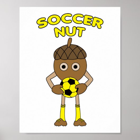 サッカーナット文字 ポスター (正面)