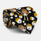 サッカーナット柄ソックス ネクタイ (ロール)