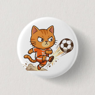 サッカーニャコちゃんアクションボタン 缶バッジ