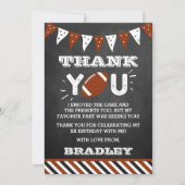 サッカーニーエイジ誕生日 サンキューカード (正面)