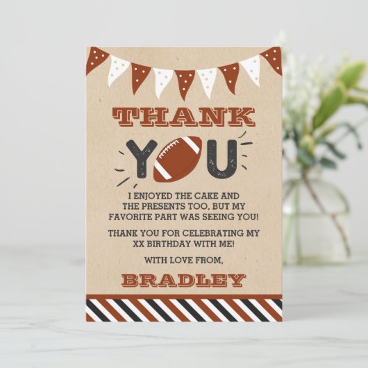 サッカーニーエイジ誕生日 サンキューカード (スタンド正面)