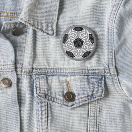 サッカーネイティブジオメトリー 缶バッジ (インサイチュ)