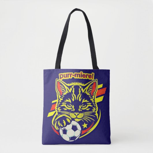 サッカーネコグラフィック トートバッグ (正面)