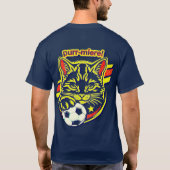 サッカーネコグラフィック Tシャツ (裏面)
