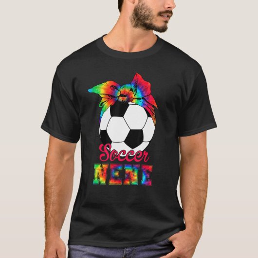 サッカーネネ絞り染めサッカー母の日 Tシャツ (正面)