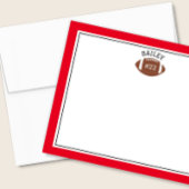 サッカーネーム＆ナンバー 緑 赤 文房具 ノートカード