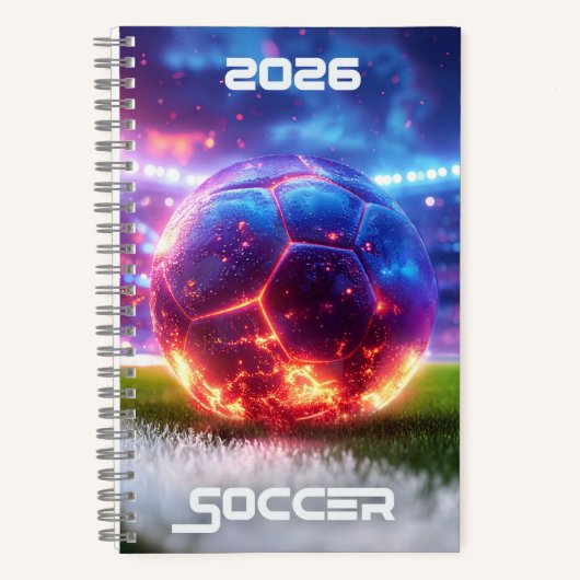 サッカーノート 2026 - ノートブック (正面)