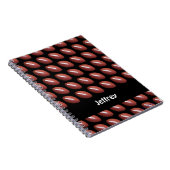 サッカーノーパーソナライズされたト ノートブック (右側)