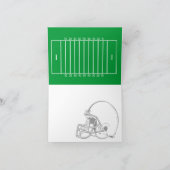 サッカーハッピーバースデーデイカード カード (内部)