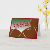 サッカーハッピーバースデー大ファン! カード (黄色い花)