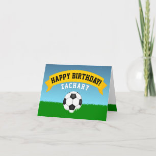 サッカーハッピーバースデー カード