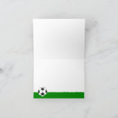 サッカーハッピーバースデー カード (内部)