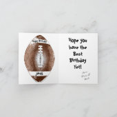 サッカーハッピーバートデイ、追加詳細 カード (内部)