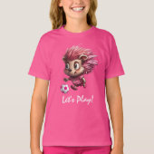 サッカーハリネズミ Tシャツ (正面)