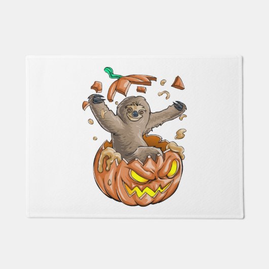 サッカーハロウィーンの夜 ドアマット (正面)