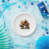 サッカーハロウィーンの夜 ペーパープレート (パーティー)