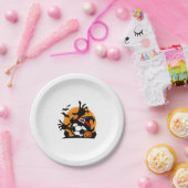 サッカーハロウィーンの夜 ペーパープレート (パーティー)