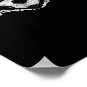 サッカーハートスケルトンのハンドハロウィーンの衣装 ポスター (角)