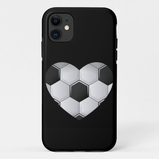 サッカーハート運動競技 Case-Mate iPhoneケース (裏面)