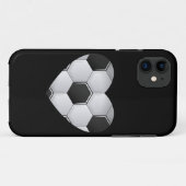 サッカーハート運動競技 Case-Mate iPhoneケース (裏面(横))