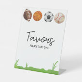 サッカーバスケットボール野球の好意 台座サイン (正面)