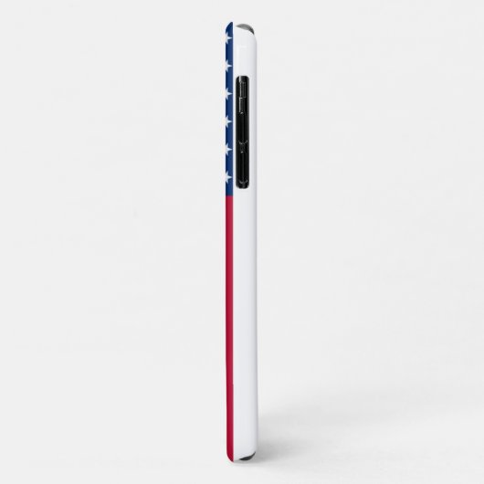 サッカーバッターとアメリカ国旗の投石機 Case-Mate iPhoneケース (裏面/左)