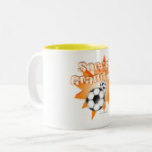 サッカーババ ツートーンマグカップ (正面左)