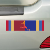 サッカーバンパーステッカー バンパーステッカー (車上)