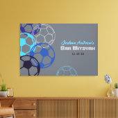 サッカーバーこうもりMitzvahサインインボード24x36 キャンバスプリント (インサイチュ (リビング))