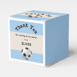 サッカーバースデーパーティサッカーボールありがとう フェイバーボックス