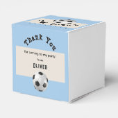 サッカーバースデーパーティサッカーボールありがとう フェイバーボックス (裏面サイド)